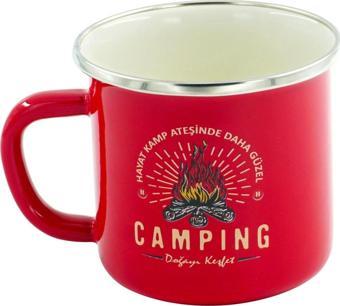 Orcamp Retro Emaye Kupa Bardak Camping