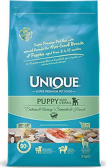 Unique Küçük Irk Somonlu Hamsili Yavru Köpek Maması 3 Kg