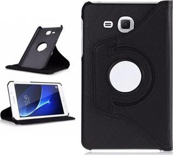 Samsung T280 T285 Tab A 7 inç 360 Derece Dönebilen Kılıf - Siyah