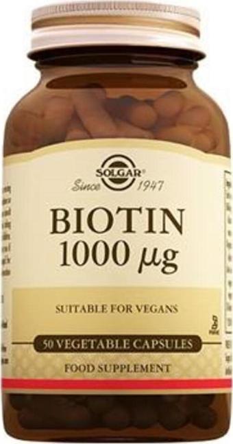 Solgar Biotin 1000 Mcg 50 Kapsül