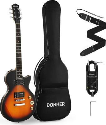 Donner DLP-124S LP Elektro Gitar Paketi (Sunburst)