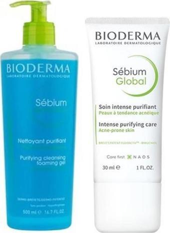 Bioderma Sebium Foaming Gel 500 Ml+ Sebium Global V2 30 Ml