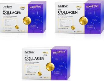 Day2Day Collagen Mag Plus Çilek Karpuz Aromalı 30 Saşe 3'lü