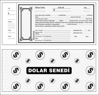 Jokey Kırtasiye Usd-Dolar Senet Karnesi 50 Yaprak