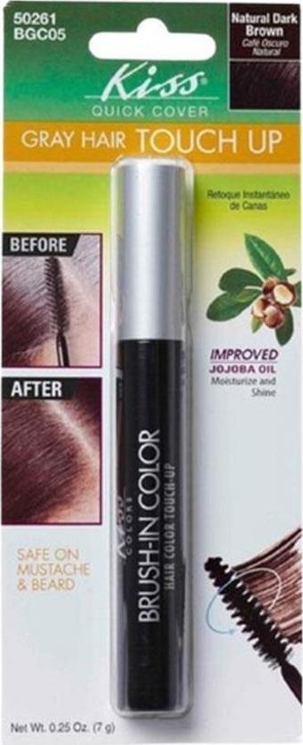 Kiss Brush-İn Color Beyaz Saç Kapatıcı Siyahkahve