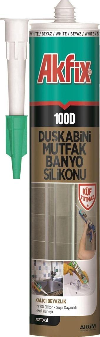 Akfix Duşakabin Silikonu Şeffaf 280 ml