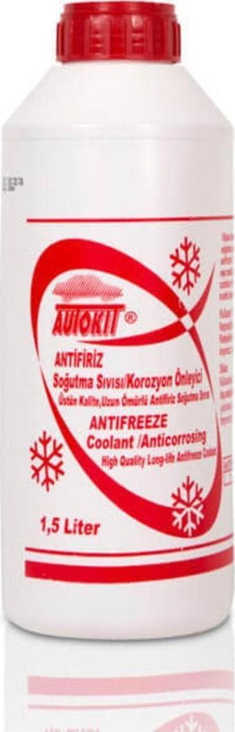 Autokit Organik Kırmızı Radayatör Antifriz "-56 Derece" 1,5 Litre