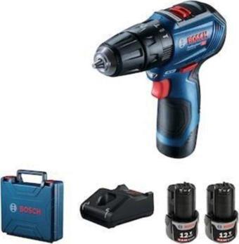 Bosch GSB 12V-30 Çift Akülü 2 Ah Darbeli Vidalama Makinesi