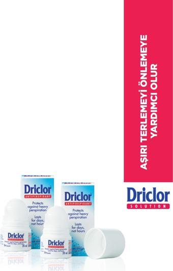 Driclor Anti Perspirant Roll On 20 ml X 2 Adet