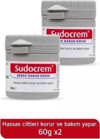 Sudocrem Pişik Kremi Ve Bebek Bakım Kremi 60 Gr X 2.