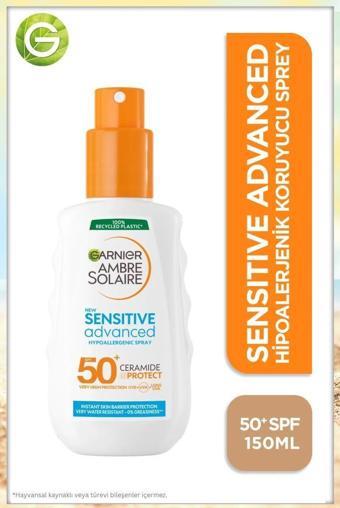 Garnier Kids Sensitive Advanced Spray Çocuk Hassas SPF50+ Ambre Solaire 150ml