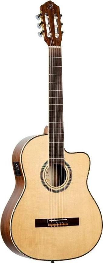 Ortega RCE141NT Family Series PRo Elektro Klasik Gitar (Natural)