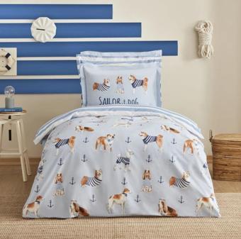 Karaca Home Young Sailor Dog %100 Pamuk Tek Kişilik Rnf Nevresim Takımı