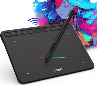 UGEE S640W Kablosuz Grafik Çizim Tableti, 10 Kısayol Tuşlu, 6.5x4 Inc