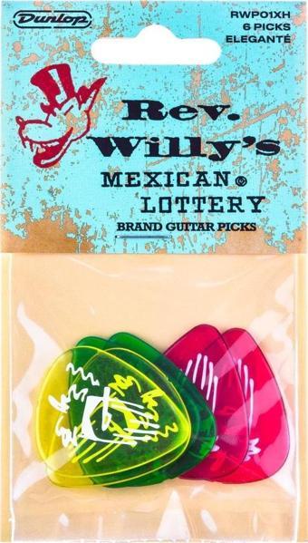 Jim Dunlop RWP01XH Rev Willy 6lı Set Pena (Extra-Heavy)