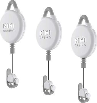 KIWI design VR Kablo Yönetimi, 3 Paket VR Makara Sistemi - Beyaz