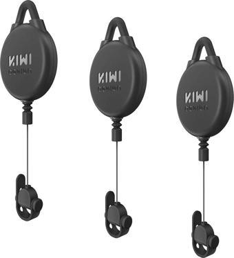 KIWI design VR Kablo Yönetimi, 3 Paket VR Makara Sistemi - Siyah