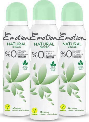 Emotion Natural Breeze Deodorant 3x150ml