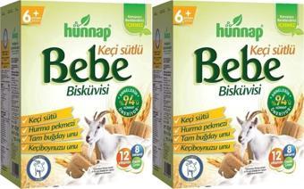 Hünnap Bebe Bisküvisi Keçi Sütlü 400gr 2 Li Set (toplam 800gr)