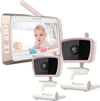 Moonybaby 5" Uzun Menzilli 2 Kameralı Bebek Monitörü, WiFi Gerekmez