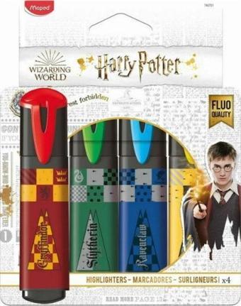 Fosforlu Kalem (İşaret Kalemi) Harry Potter 4 Renk 740701