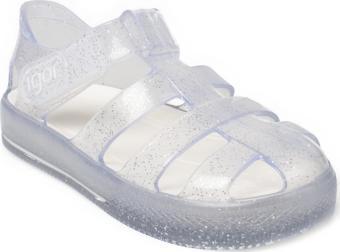 Igor 10265 K Star Glitter Renksiz Kız Çocuk Sandalet