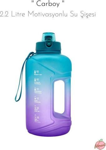 Fitmart Carboy - 2.2 Litre Motivasyonlu Su Şişesi