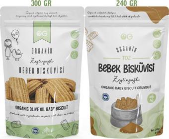 OG Natural Organik Bebek Bisküvisi ve Bisküvi Tozu Seti +6 Ay