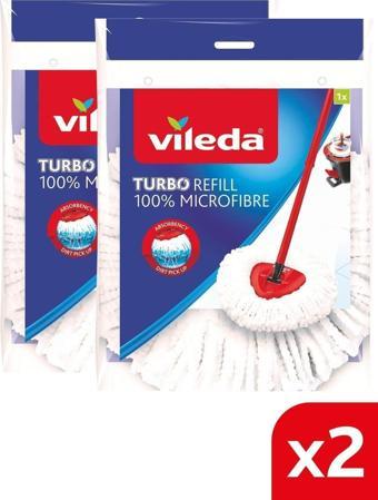 Vileda Turbo Üçgen Başlık Mikrofiber Yedek Paspas 2 Paket