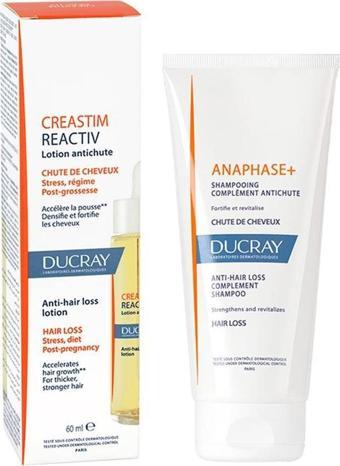 Ducray Creastim Reactiv 60 Ml + Anaphase Şampuan 100 Ml Hediyeli