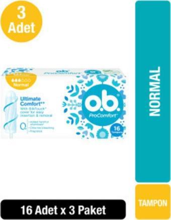 o.b. Tampon Normal 16'lı X3