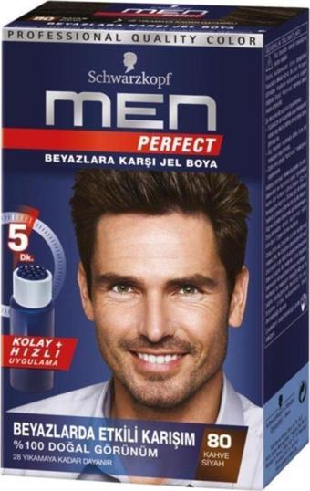 Schwarzkopf Men Beyaz Renk Kırıcı Saç Boyası 80 Siyah Kahve