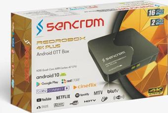 Sencrom Redro Box 4K Plus 16GB Android Tv Box