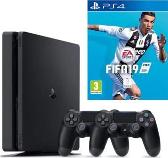 Sony Playstation 4 Slim 1 Tb Oyun Konsolu + 2. Kol + Fifa 19