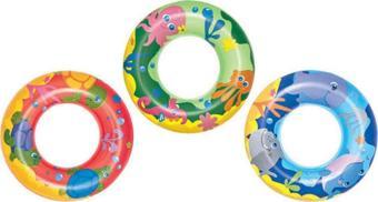 Bestway Balık Desenli Kırmızı 51 Cm Simit, Çocuk Deniz Simidi - Mavi Su Dünyası