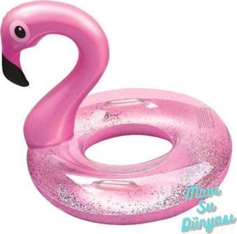 Mavisudünyası Flamingo Simit Simli 65 Cm Yandan Tutmalı - Mavi Su Dünyası