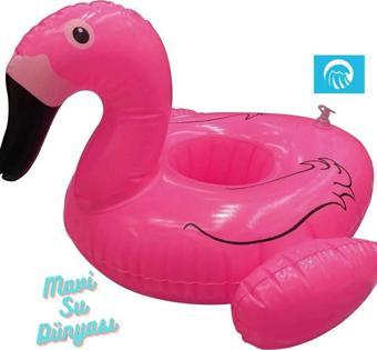 Mavisudünyası Şişme Deniz Bardaklık, Havuz Bardaklık Pembe Renk Flamingo- Mavi Su Dünyası