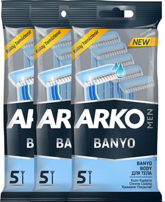 Arko Men Banyo Tıraş Bıçağı 15'li Kullan At Bıçak