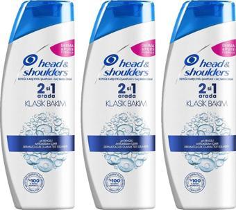 Head&Shoulders Head & Shoulders 2'si 1 Arada Şampuan Klasik Bakım 350ml X 3 Adet