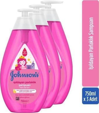 Johnson's Işıldayan Parlaklık Serisi Bebek Şampuanı 750 ml X3