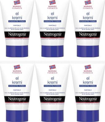 Neutrogena Parfümlü El Kremi 50 Ml 6 Adet