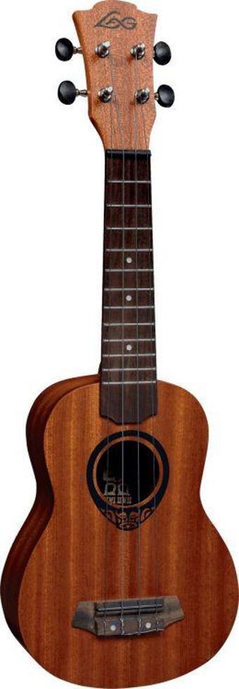 LAG GLU TKU8S Tiki Soprano Natural Ukulele