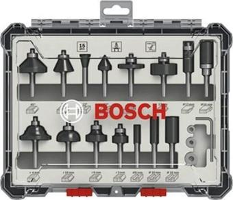 Bosch Freze Seti 15 Parça Karışık 6 mm (Pro) 2607017471