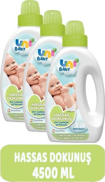 Uni Baby Çamaşır Deterjanı Hassas Dokunuş 1500 ml 3 adet