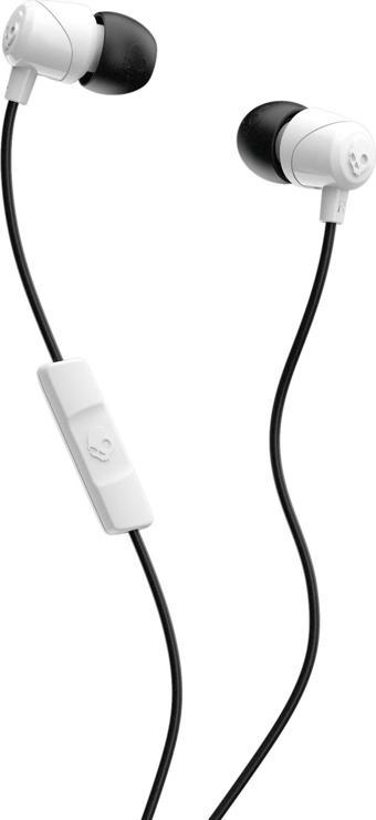 Skullcandy Jib In Ear Mikrofonlu Kablolu Kulaklık S2DUYK-441 Siyah-Beyaz