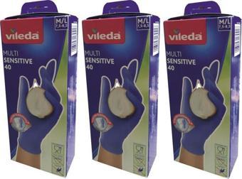 3 x Vileda Multi Sensitive Pudrasız Kullan-at Eldiven