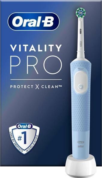 Oral-B D103 Vitality Pro Cross Action Şarjlı Diş Fırçası - Mavi