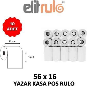 Elitrulo Yazar Kasa Pos Rulosu 56mm x 16mt - 10 Adet