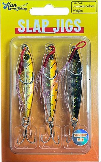 HanFish Slap Jigs Shrimp Mix 15gr Metal Jig Yem