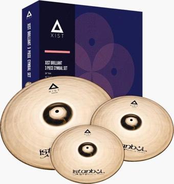 İstanbul Agop XIST Zil Seti 3 Parça Cymbal Set Brilliant Parlak